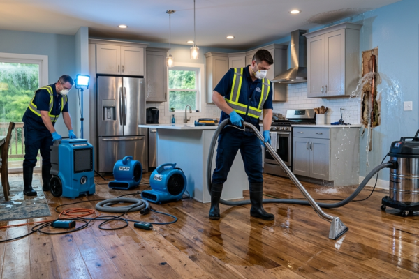 Burst Pipe Damage Cleanup